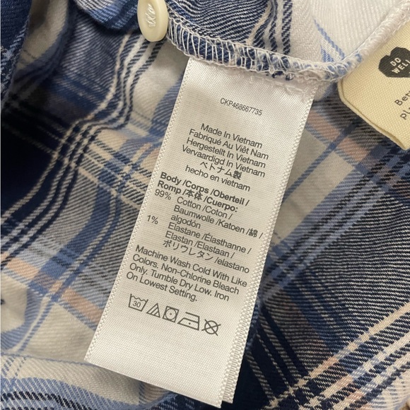 NWT Madewell Flannel - M - Picture 5 of 6